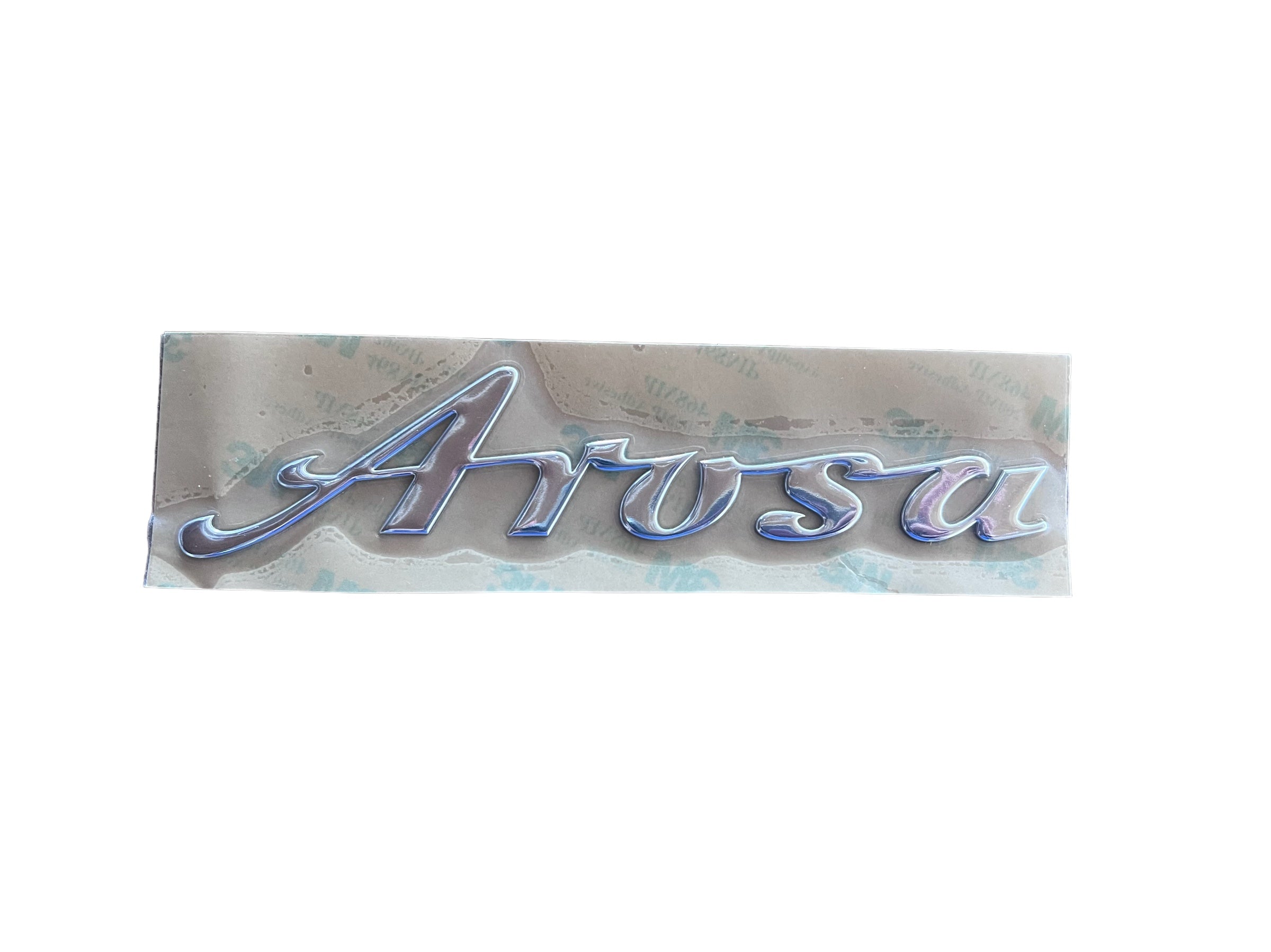 Arosa Autoaufkleber in 3D Optik silber –