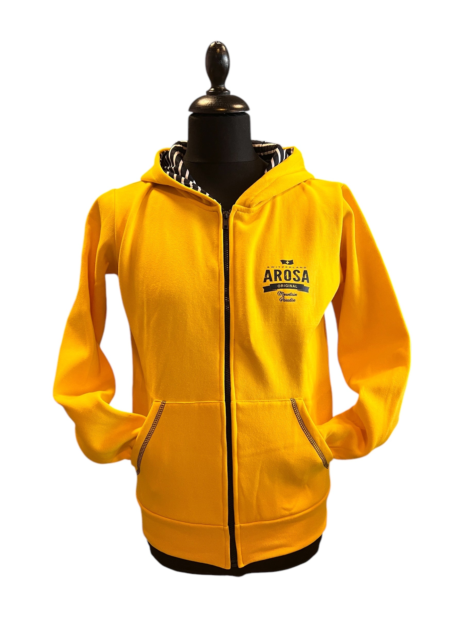 Zip Hoodie Arosa yellow unisex –