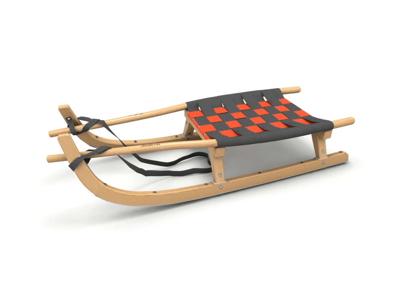 Adult toboggan single-seater (115cm) with belt seat