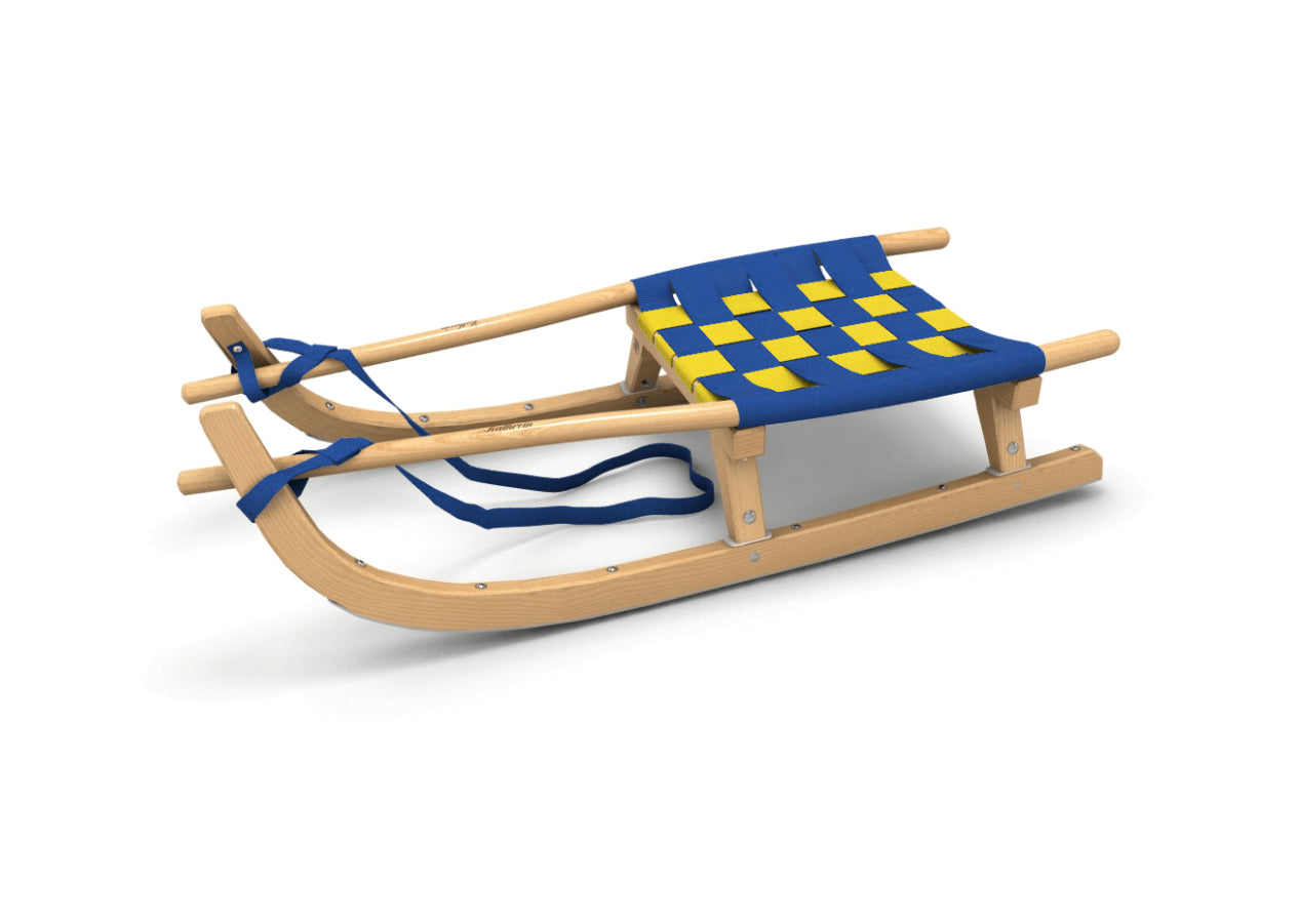 Adult toboggan single-seater (115cm) with belt seat