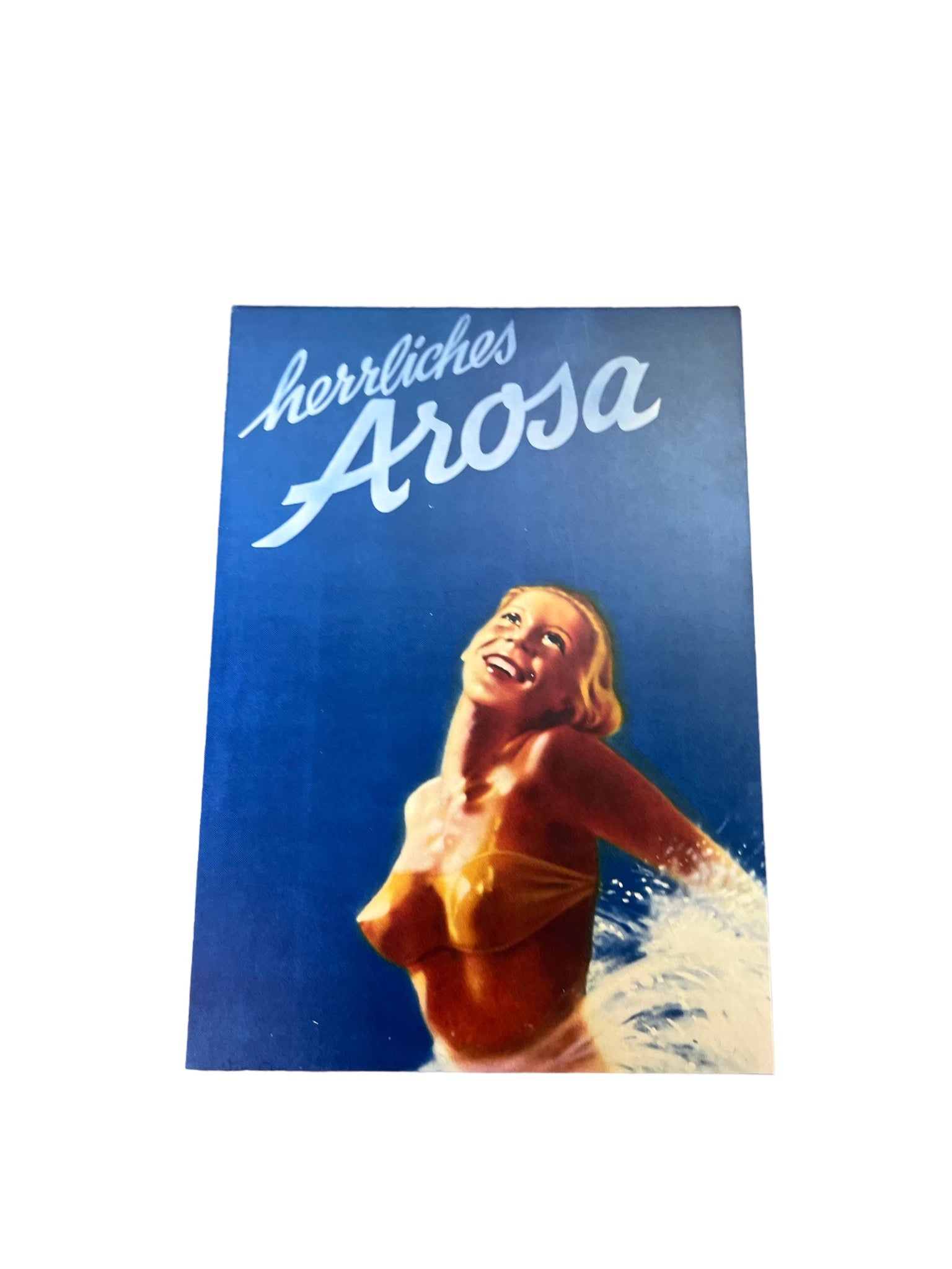 Postkarte Frau mit Bikini