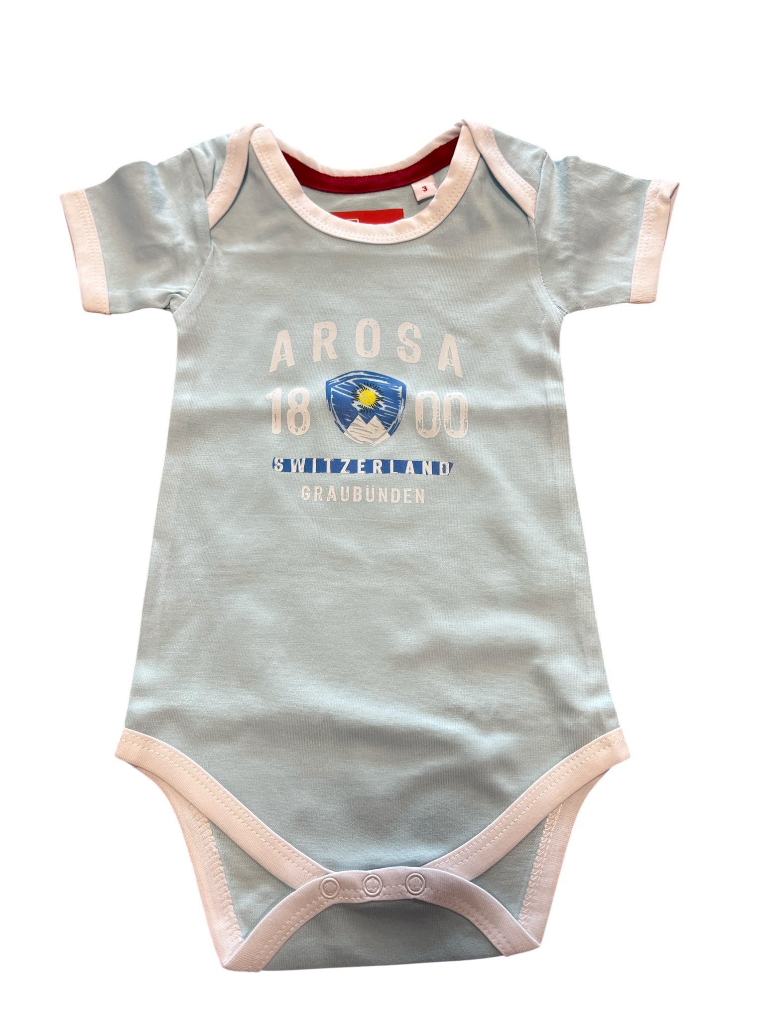 Baby bodysuit with bear print