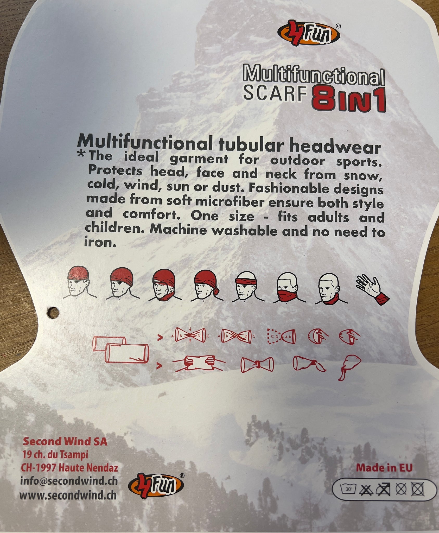 Neck warmer, scarf, headscarf snowflake