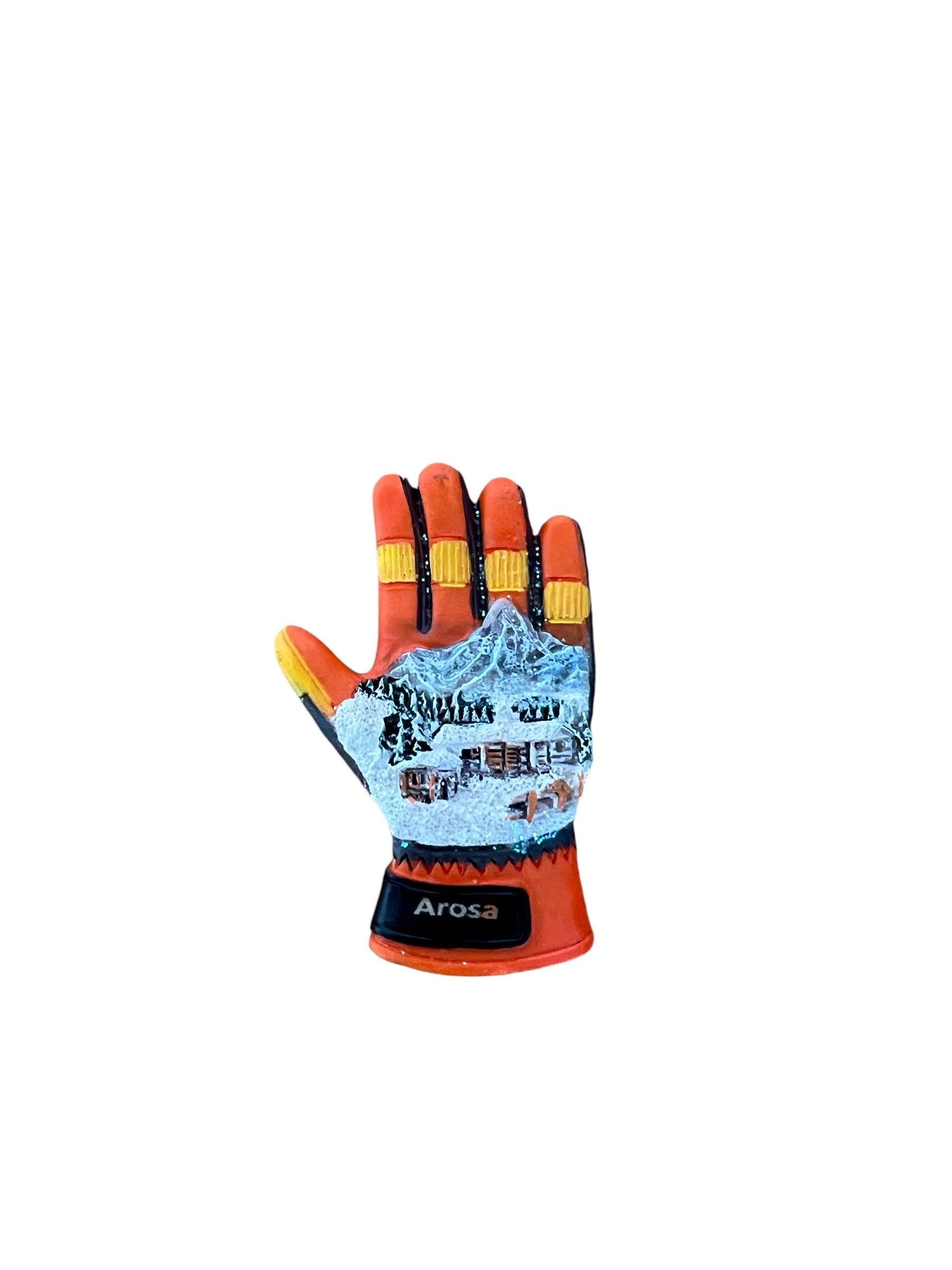 Arosa Magnet-Handschuh orange – der coolste Handschlag für deinen Kühlschrank!