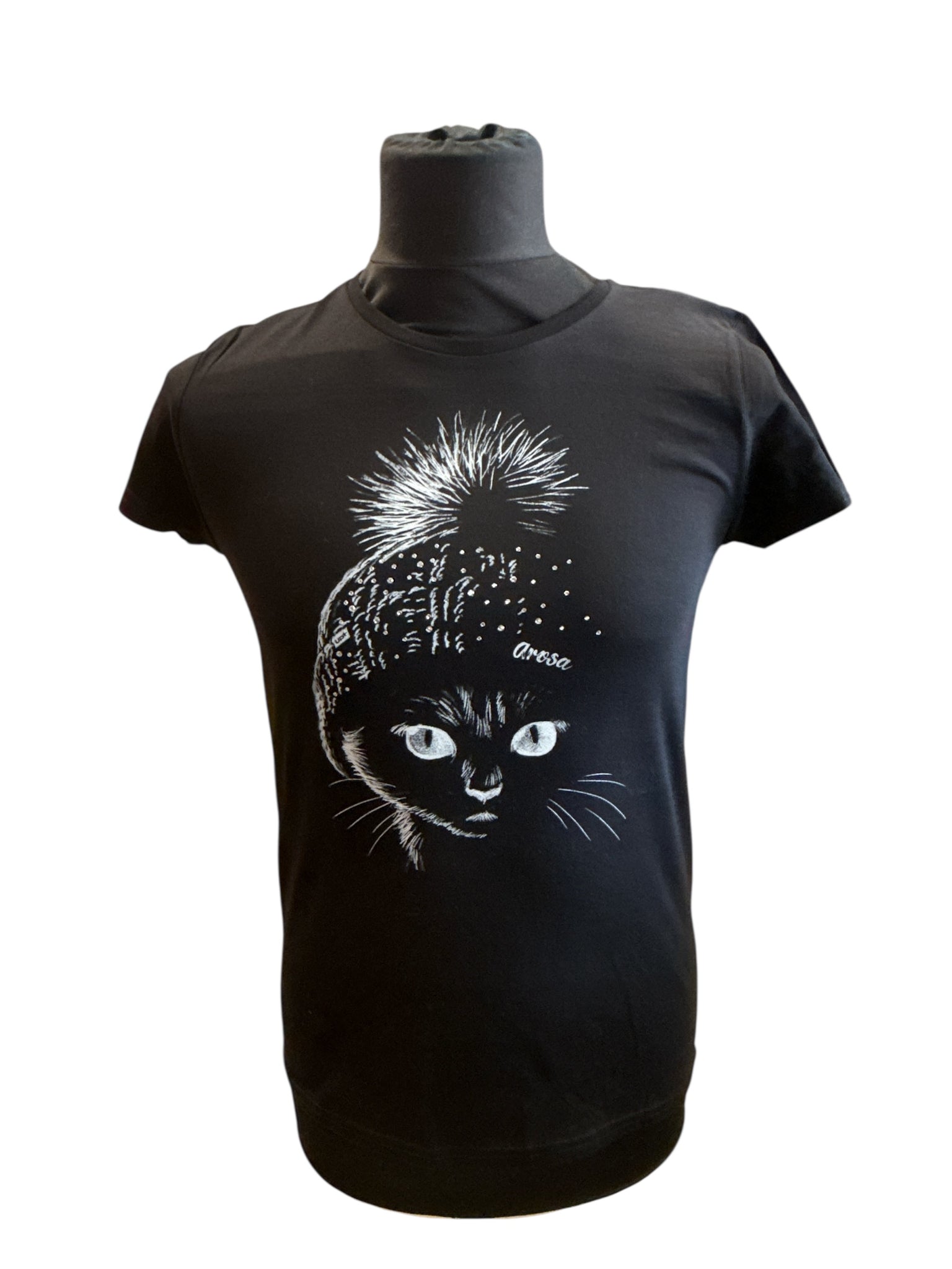 Shirt Damen Beanie Cat